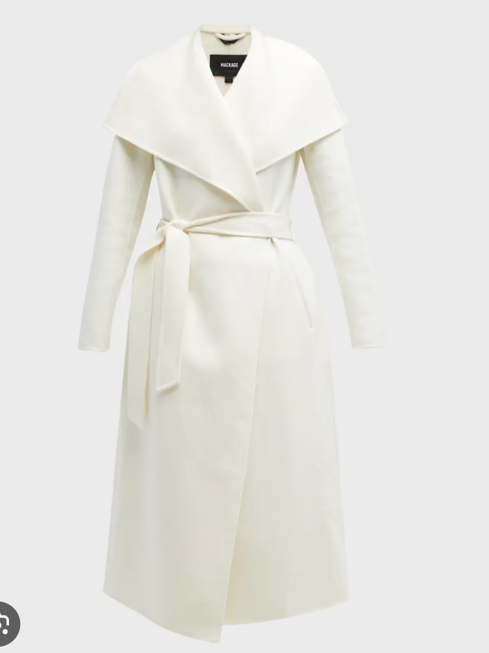 Mackage Belted Light Wool Coat